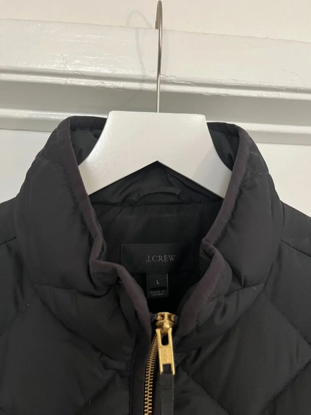 J.Crew Excursion Quilted Puffer Vest Black - Women's L